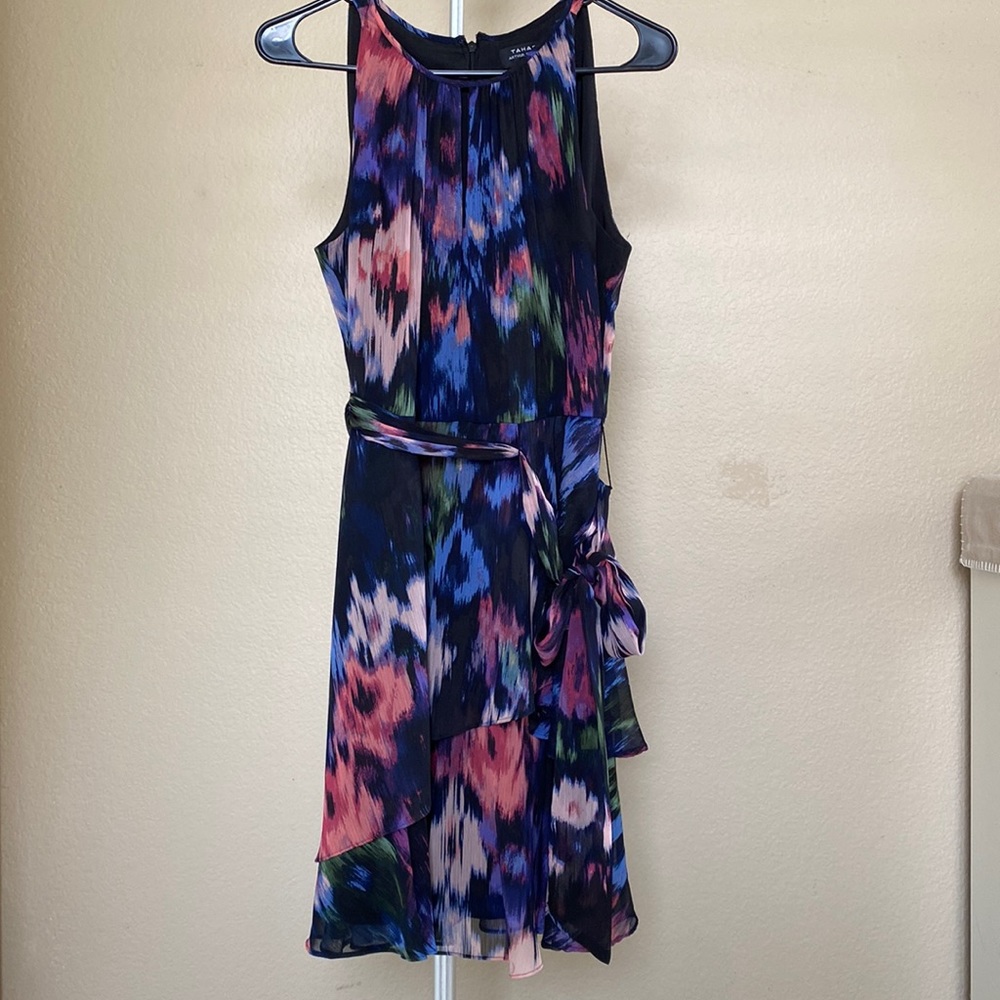 Tahari Navy/multi Sz 4p